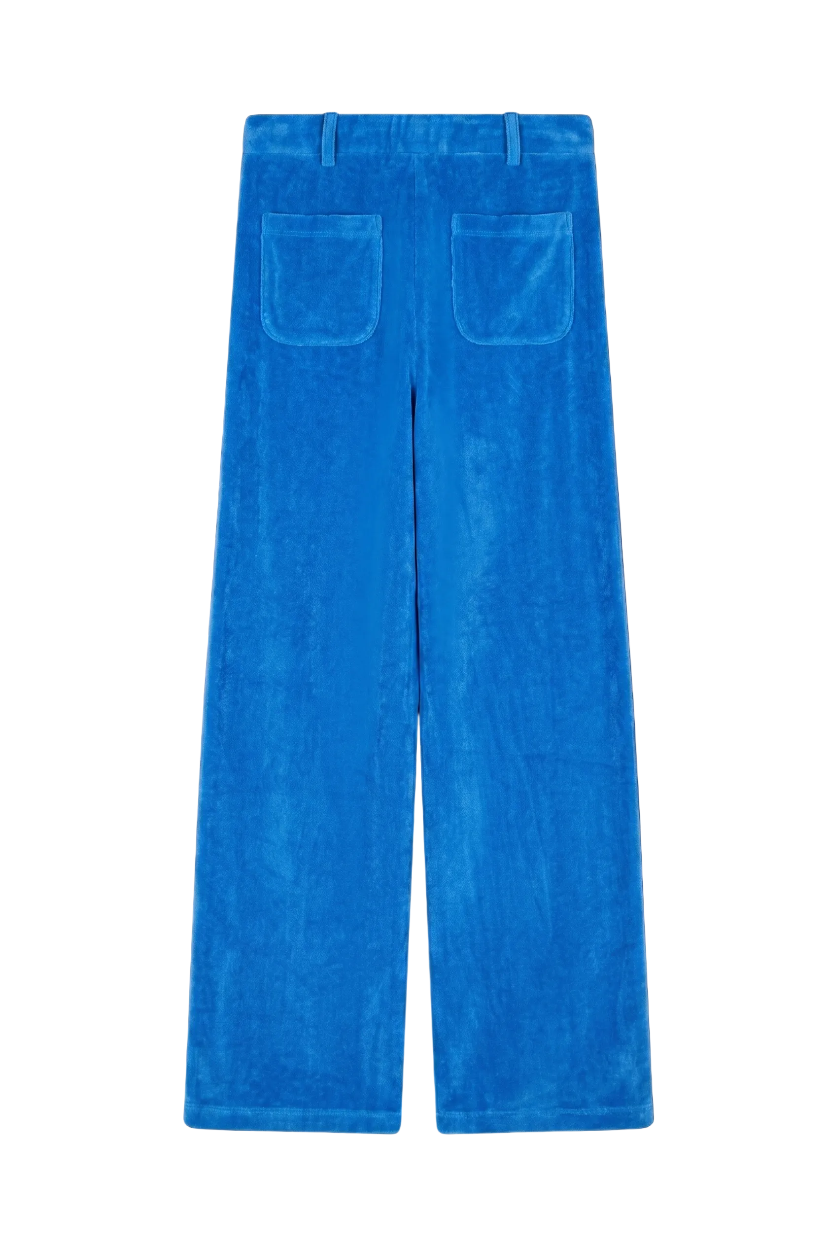 Zazuar Pants Velour Electric Blue