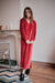 Gavia Dress Velour Bordeaux