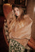 Chamberi Jacket Bonded Velour Camel Melange