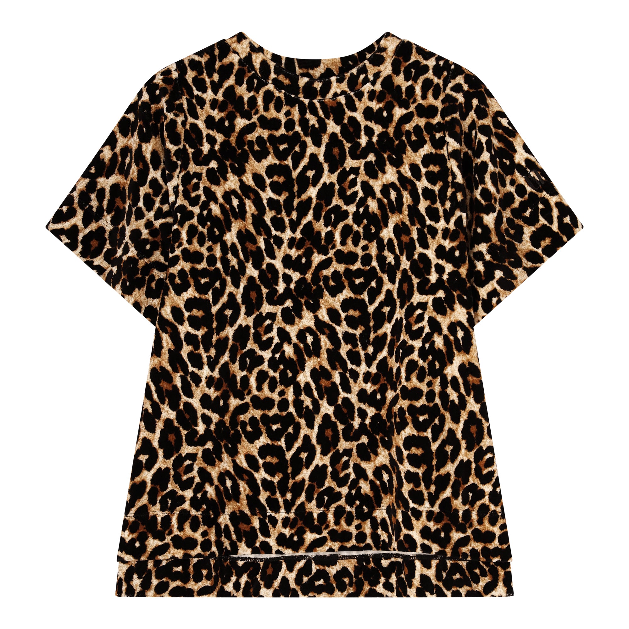 Valma T-Shirt Velour Leopard