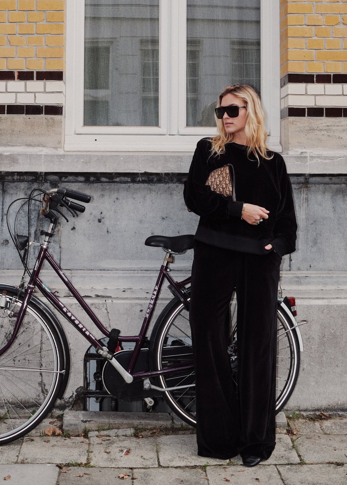 Carla Sweater with Riaza Pants Velour